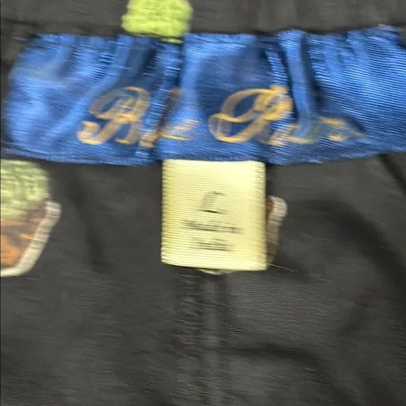 Black Cactus Print, Cotton, Off-Shoulder Top, 3/4 Sleeve, Like New, Large - Picture 9 of 10